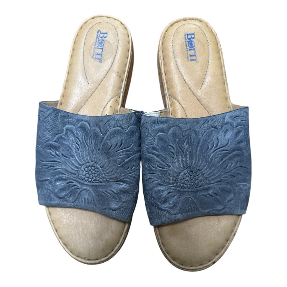 Born Blue Floral Sandals with cushion